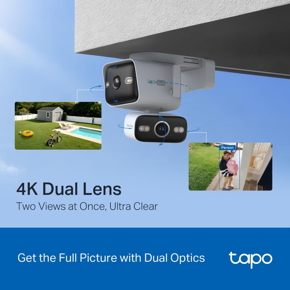 Tapo C216 2K 3MP Pan/Tilt Indoor Outdoor Security Camera Spotlights Camera