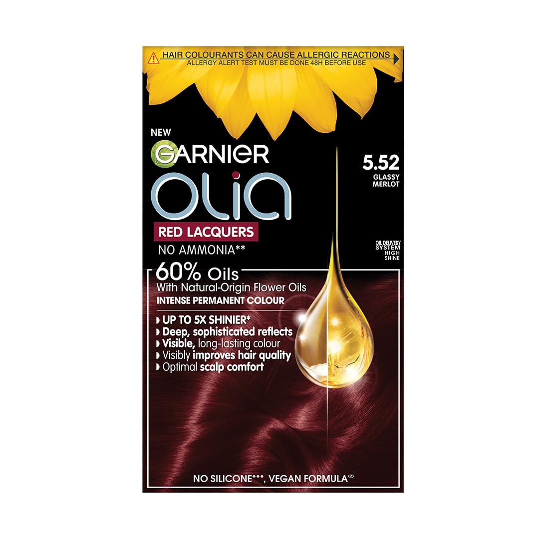 Garnier Olia Luminous Long-Lasting Permanent Hair Colour, 5.0 Brown