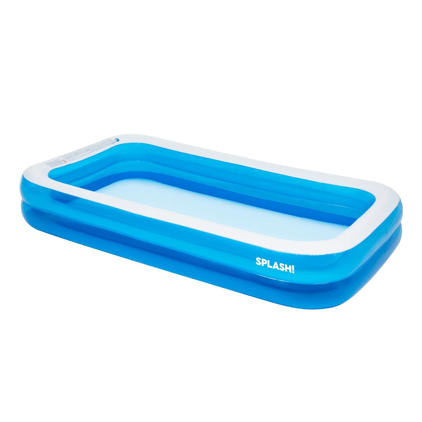 SPLASH! 8.5ft Rectangular Inflatable Swimming Pool — 780 Litre Capacity