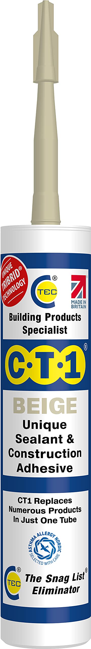 CT1 White TRIBRID® Multi Purpose Sealant & Adhesive - 290ml