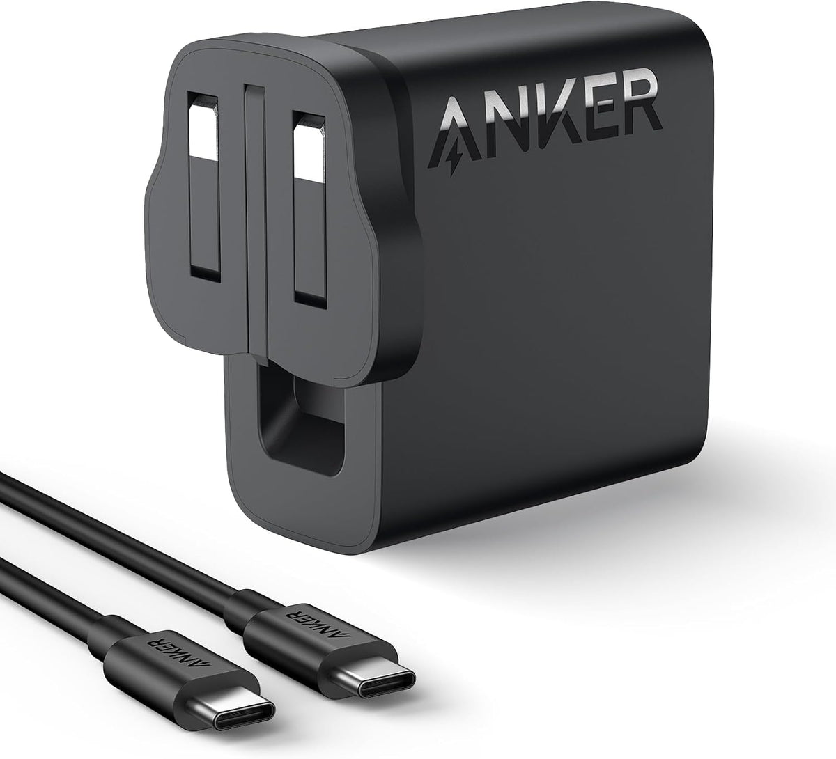 Anker 100W USB C Charger, Fast Compact and Foldable (USB-C Cable Included)