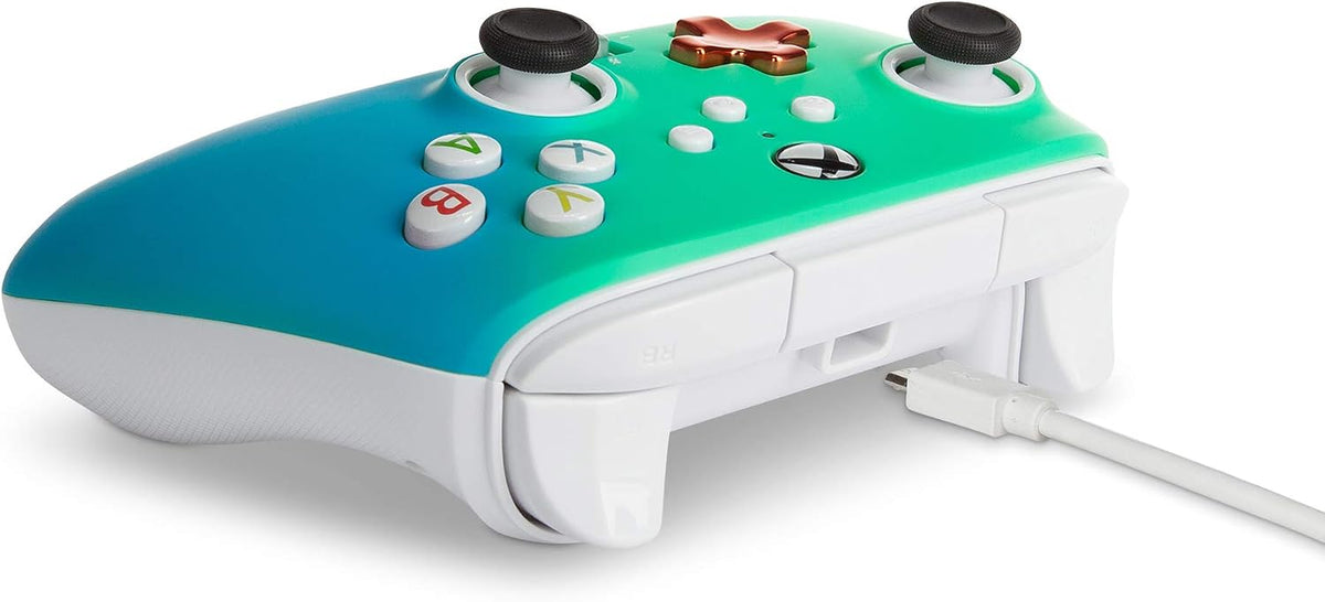 PowerA Enhanced Wired Controller for Xbox Series X|S – Seafoam Fade (Amazon Exclusive)