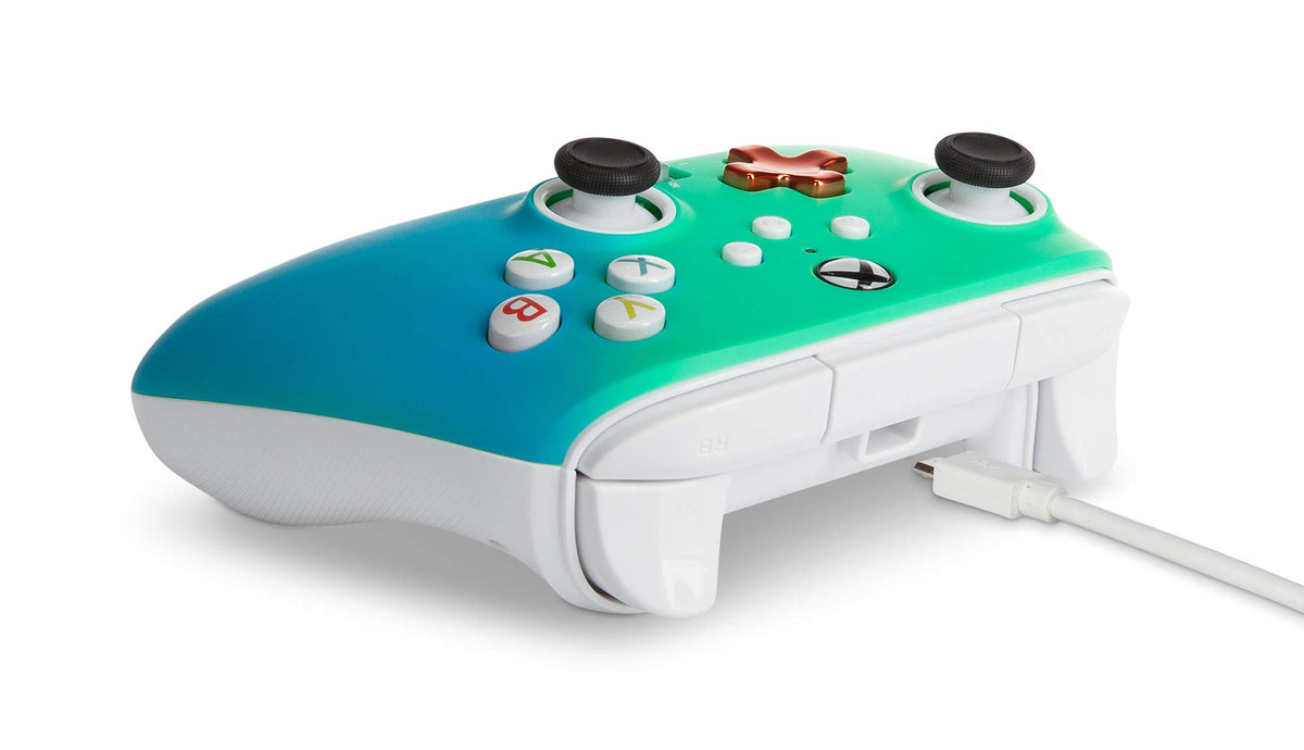 PowerA Enhanced Wired Controller for Xbox Series X|S – Seafoam Fade (Amazon Exclusive)