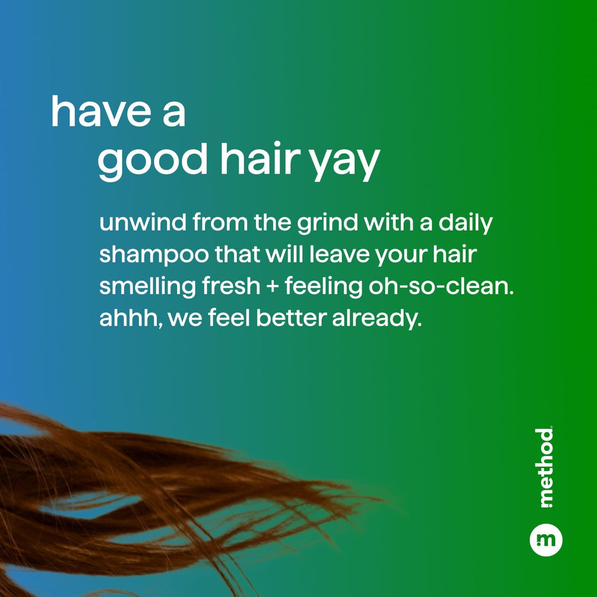 Method Daily Zen Shampoo, Cucumber & Green Tea, Sulphate Free, 350ml
