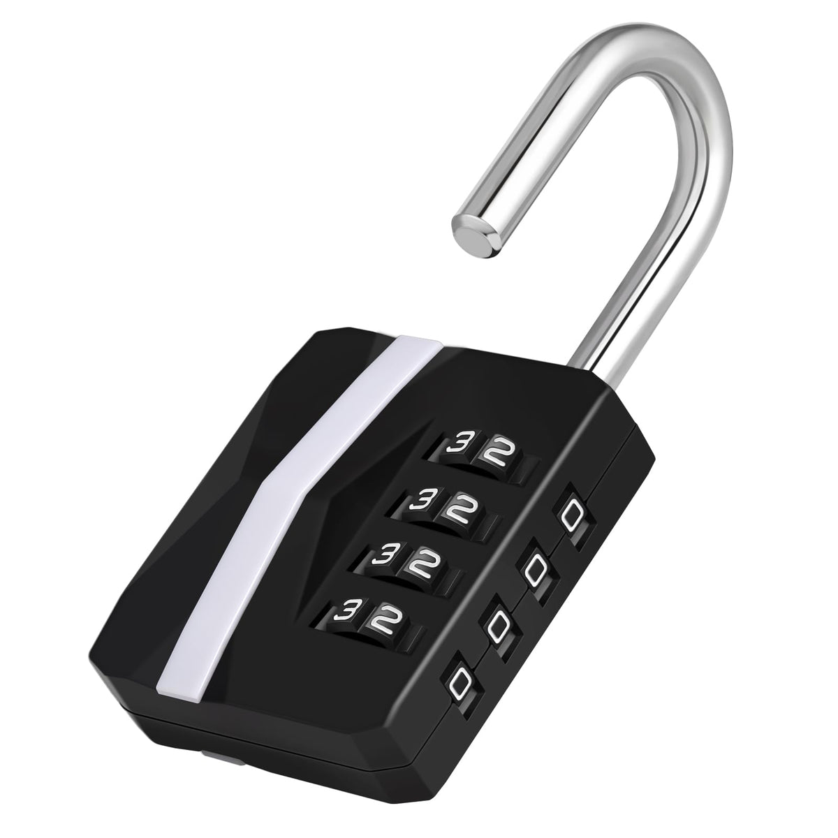 ZHEGE Combination Padlock, 4 Digit Coded Padlock (Sky Blue)