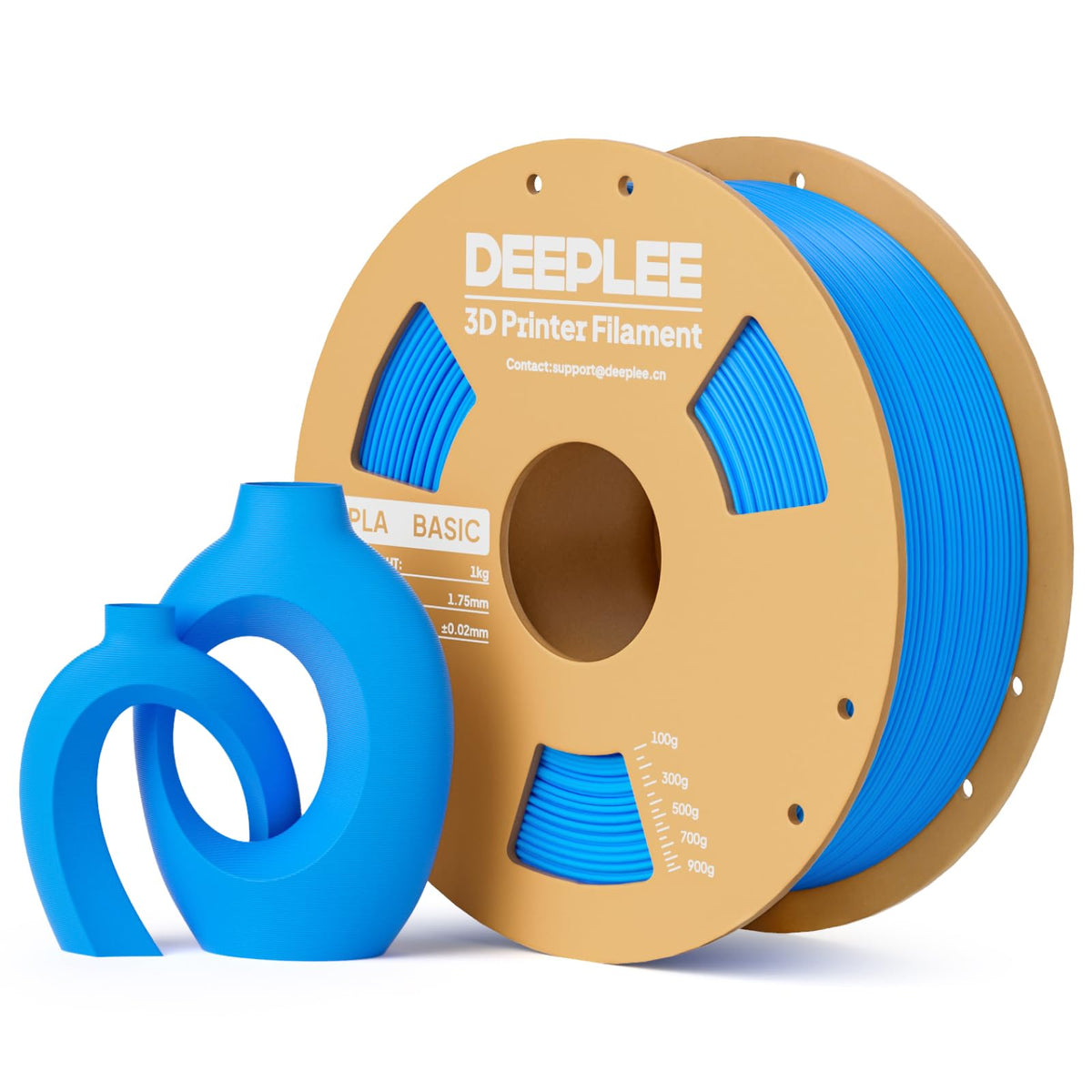 DEEPLEE PLA Filament 1.75mm, Basic 3D Filaments Beige 1kg