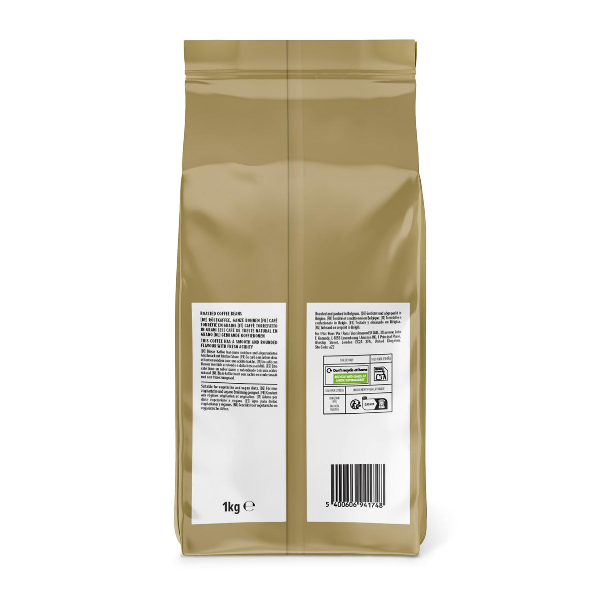by Amazon House Blend Coffee Beans, Medium Roast, 1kg, Rainforest Alliance Certified