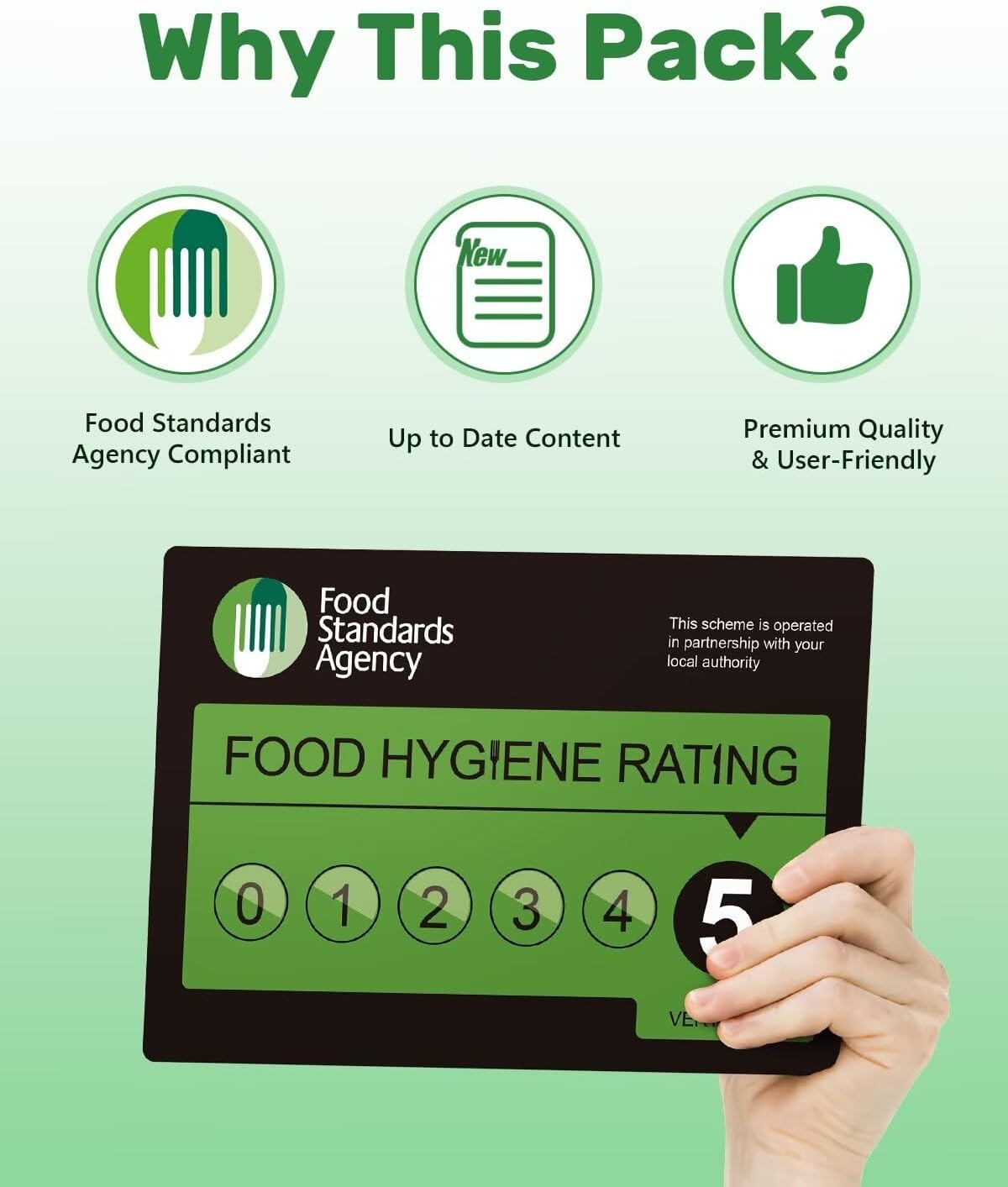 2026 Safer Food Better Business Complete Kit, SFBB Caterers Pack, 13M Diary & SC2 Temp Logs, HACCP/EHO Inspection Approved with Stickers & Hygiene Signs