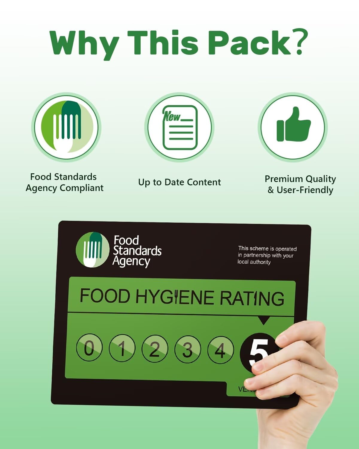 2026 Safer Food Better Business Complete Kit, SFBB Caterers Pack, 13M Diary & SC2 Temp Logs, HACCP/EHO Inspection Approved with Stickers & Hygiene Signs
