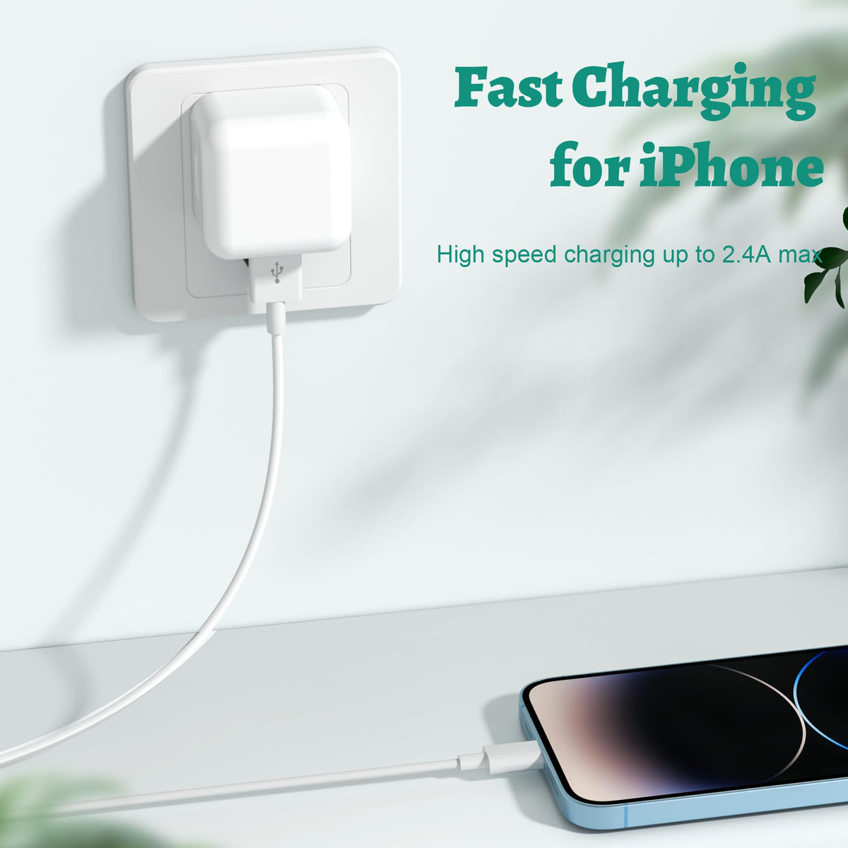 BSTOEM 4Pack for iPhone Charger Cable, 2M for Lightning to USB Cable