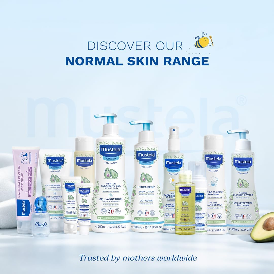 Mustela Hydra Bebe Baby Lotion - Subtle Natural Scent - Hydrating - 300ml