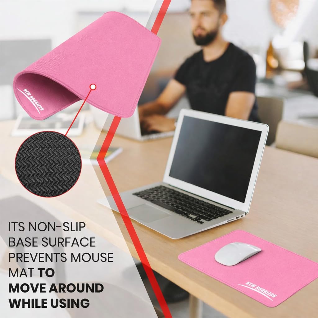 New Horrizon Gaming Mouse Pad, Mouse Mat Black, 290x210x5mm
