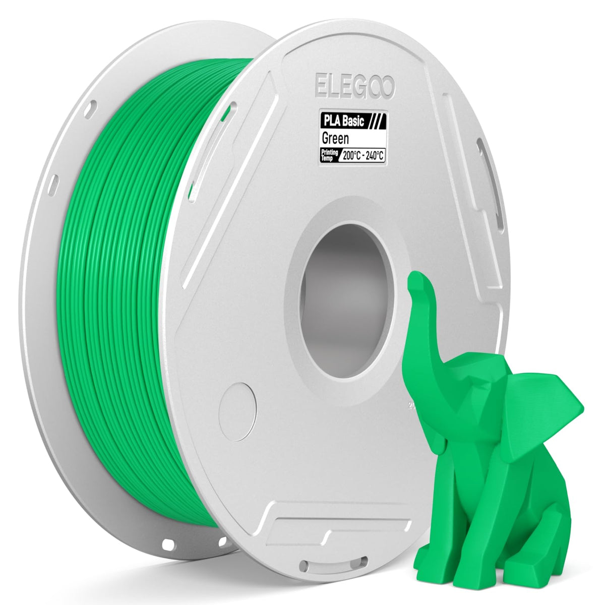 ELEGOO PLA Basic Refill 3D Printer Filament 1.75mm Red 1KG, Easy Storage