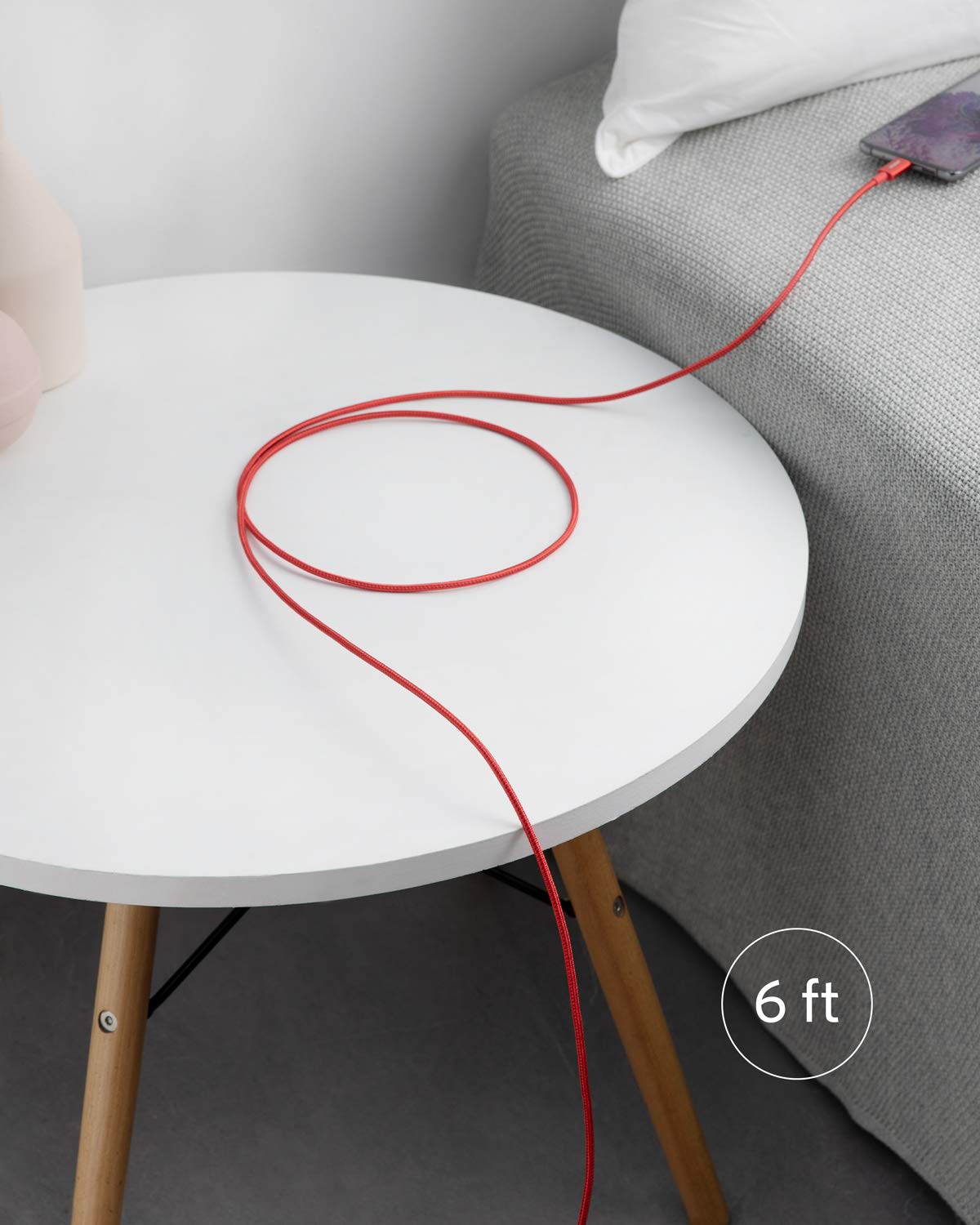 Anker USB C to USB C Charger Cable, 60W (3A) New Nylon (6 ft/1.8m, 2-Pack)