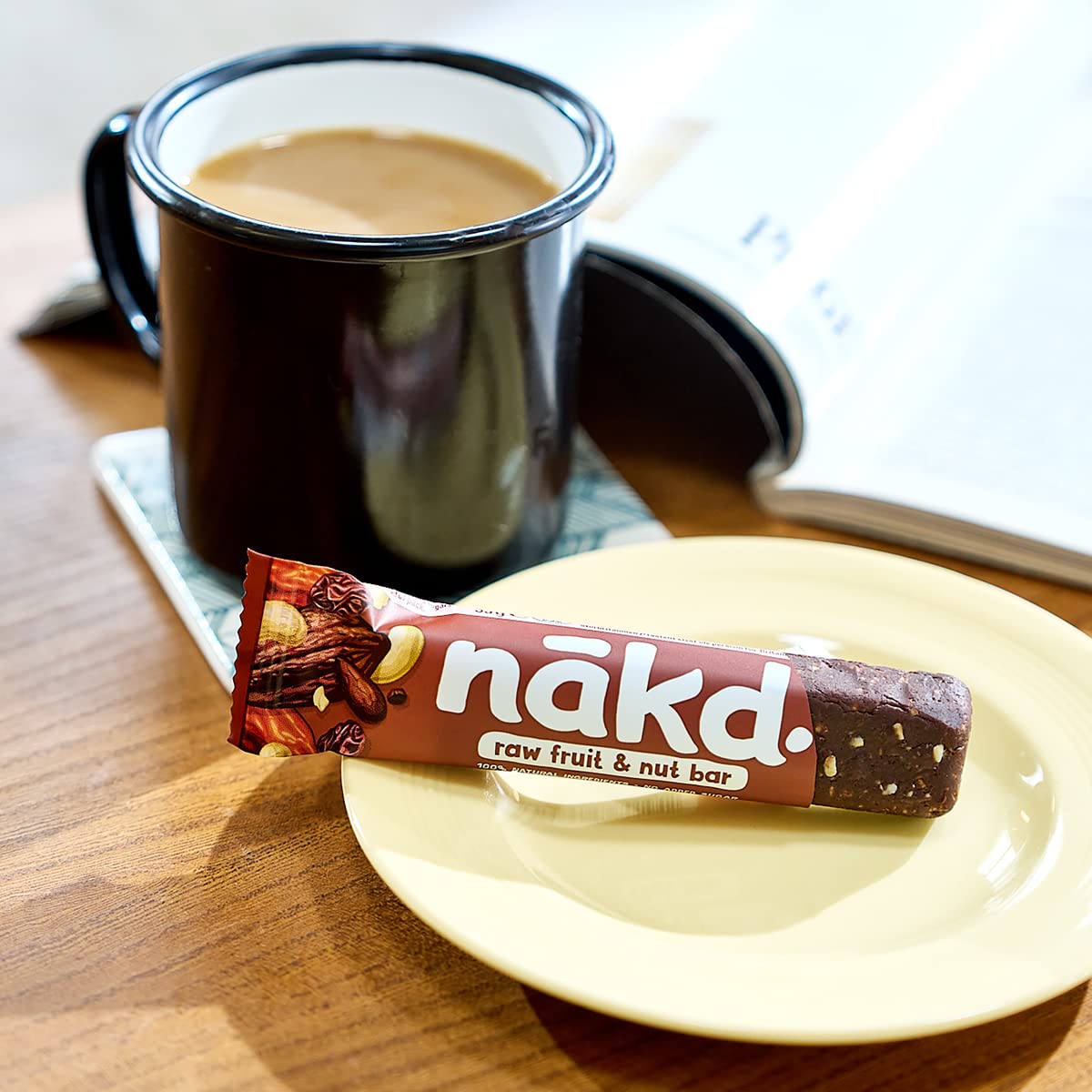 Nakd Bakewell Tart Natural Fruit & Nut Bars - Vegan - Gluten Free - Healthy Snack, 35 g (Pack of 18)