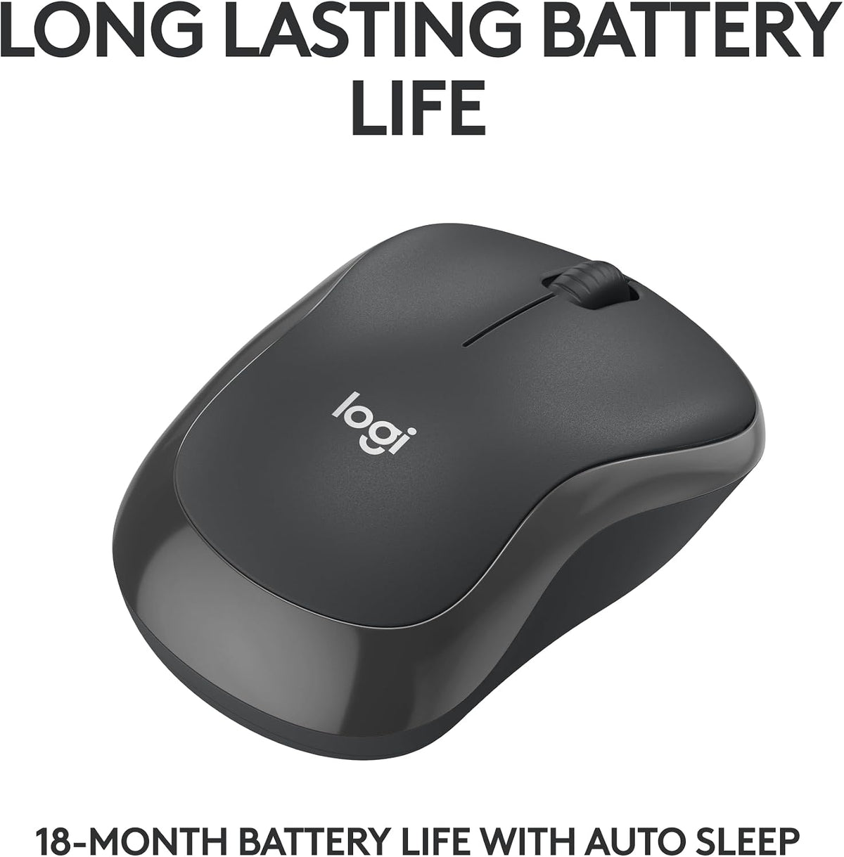 Logitech M240 Silent Bluetooth Mouse, Wireless, Compact