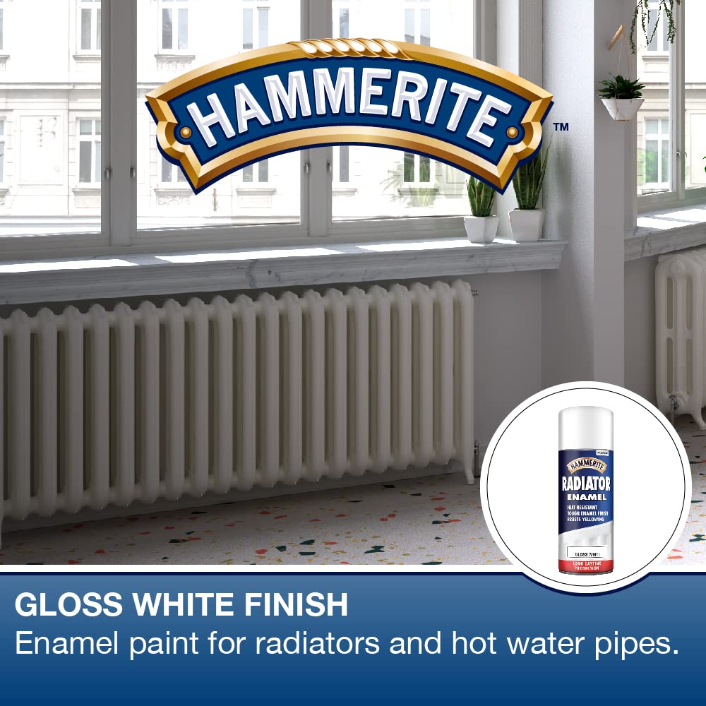 Hammerite Direct to Rust Metal Paint - Smooth Black Finish 250ML, 5084863