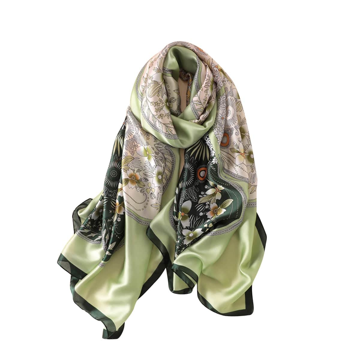 Trillion London® Silk Shawl Birthday Gifts for Women - Designer Silk Scarf