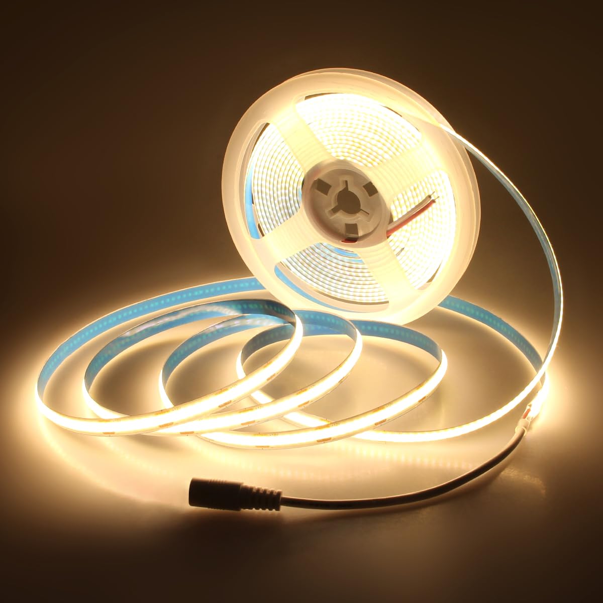 Aclorol 12V Red LED Lights for Bedroom 5M Fleixible COB LED Strip Light