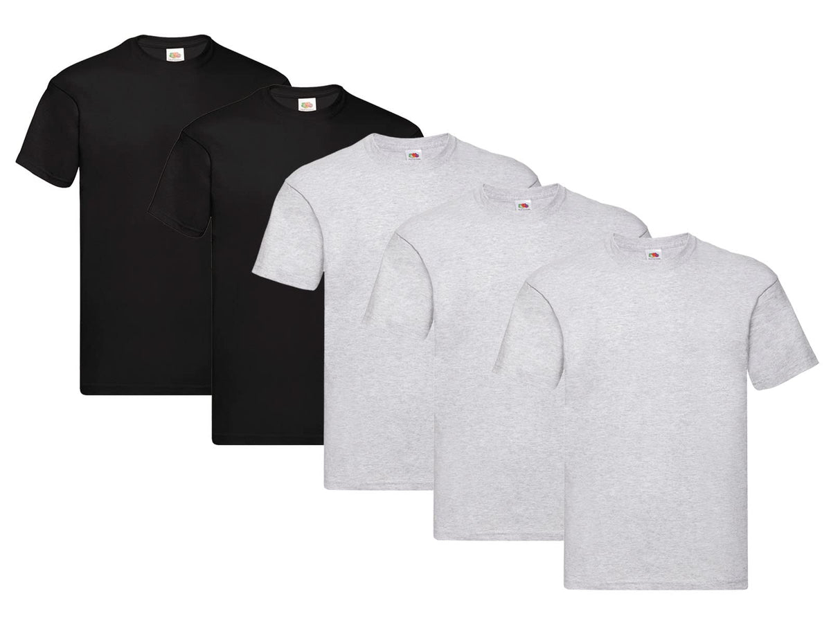 Fruit of the Loom Men's T-Shirt Iconic Tee, Lightweight Ringspun Tee, 5 Pack
