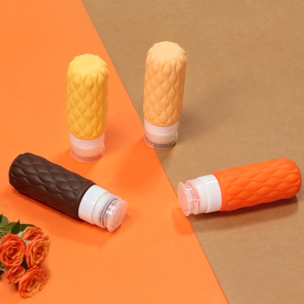 100ml Silicone Travel Bottles for Toiletries for Shampoo and Conditioner