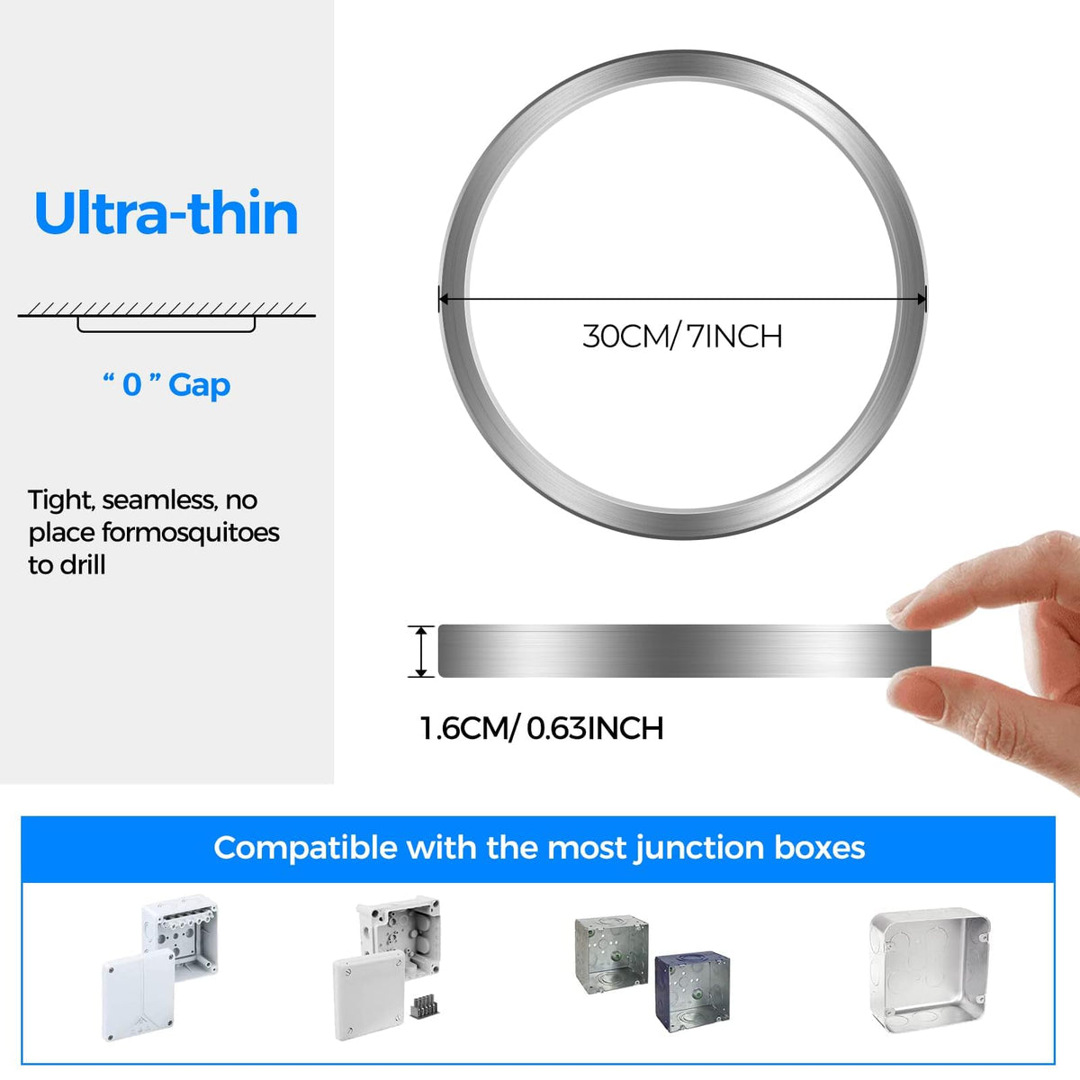Peasur Bathroom Light, 3000K/3500K/4000K/5000K/6500K 5 Color Temperature