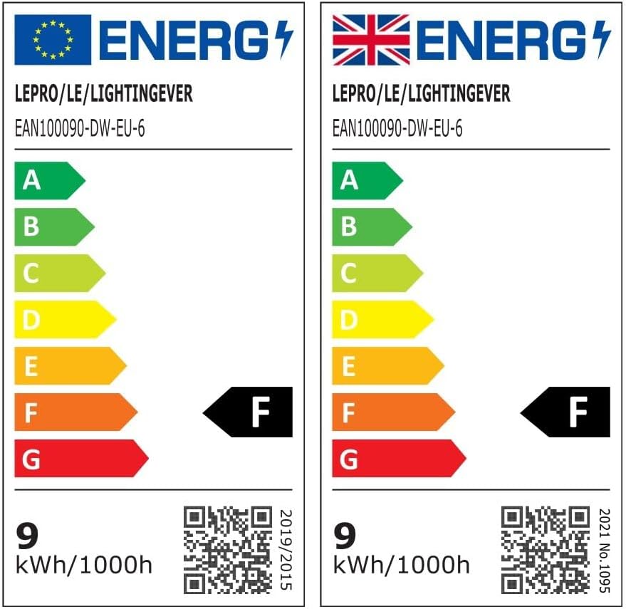 Lepro E27 Screw Bulb, 806lm Cool White 6500K, 8.5W = 60W, Pack of 6
