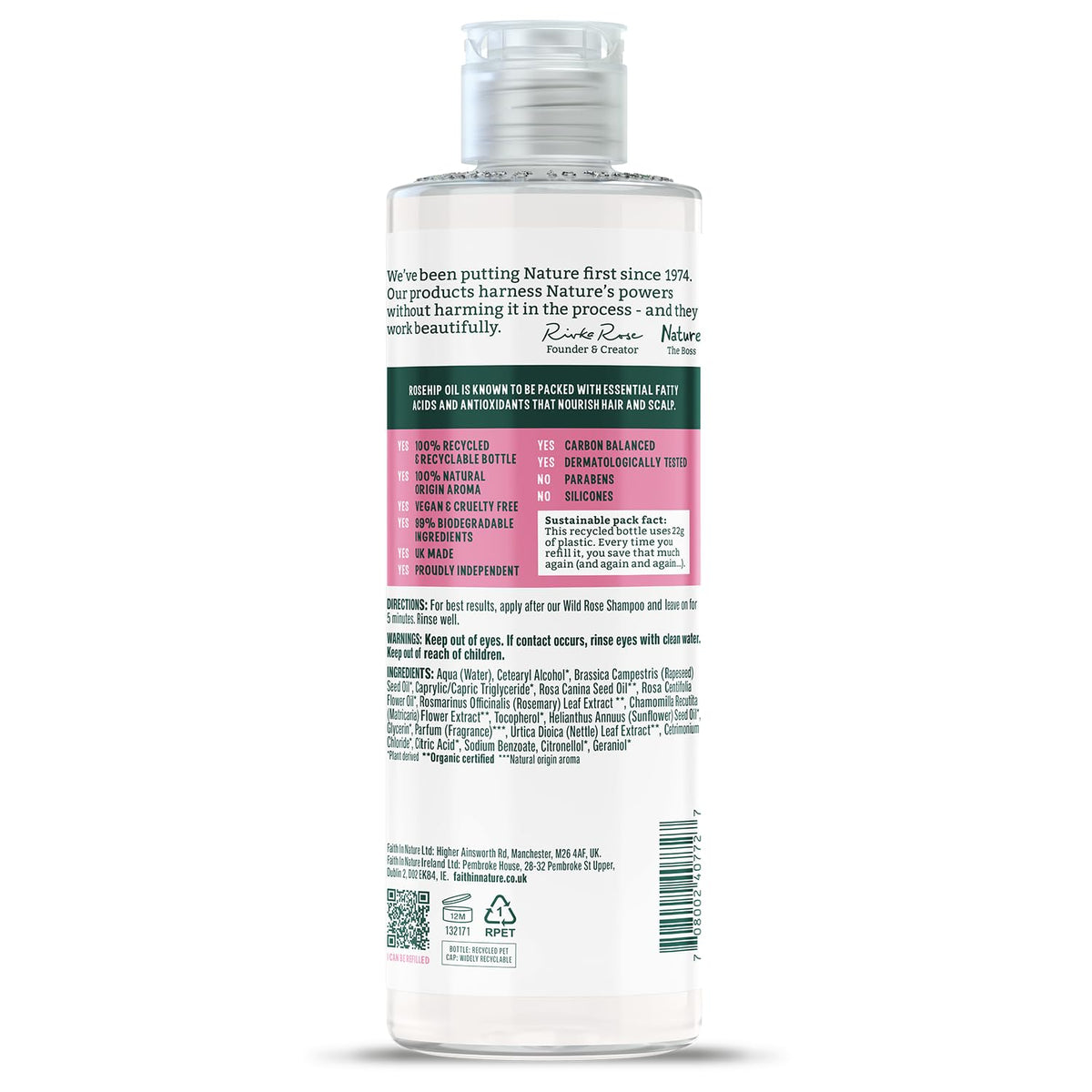 Faith In Nature Organic Coconut Conditioner, Hydrating for Dry Hair & Scalp, Vegan & Cruelty Free, No SLS, Silicones or Parabens, 400ml