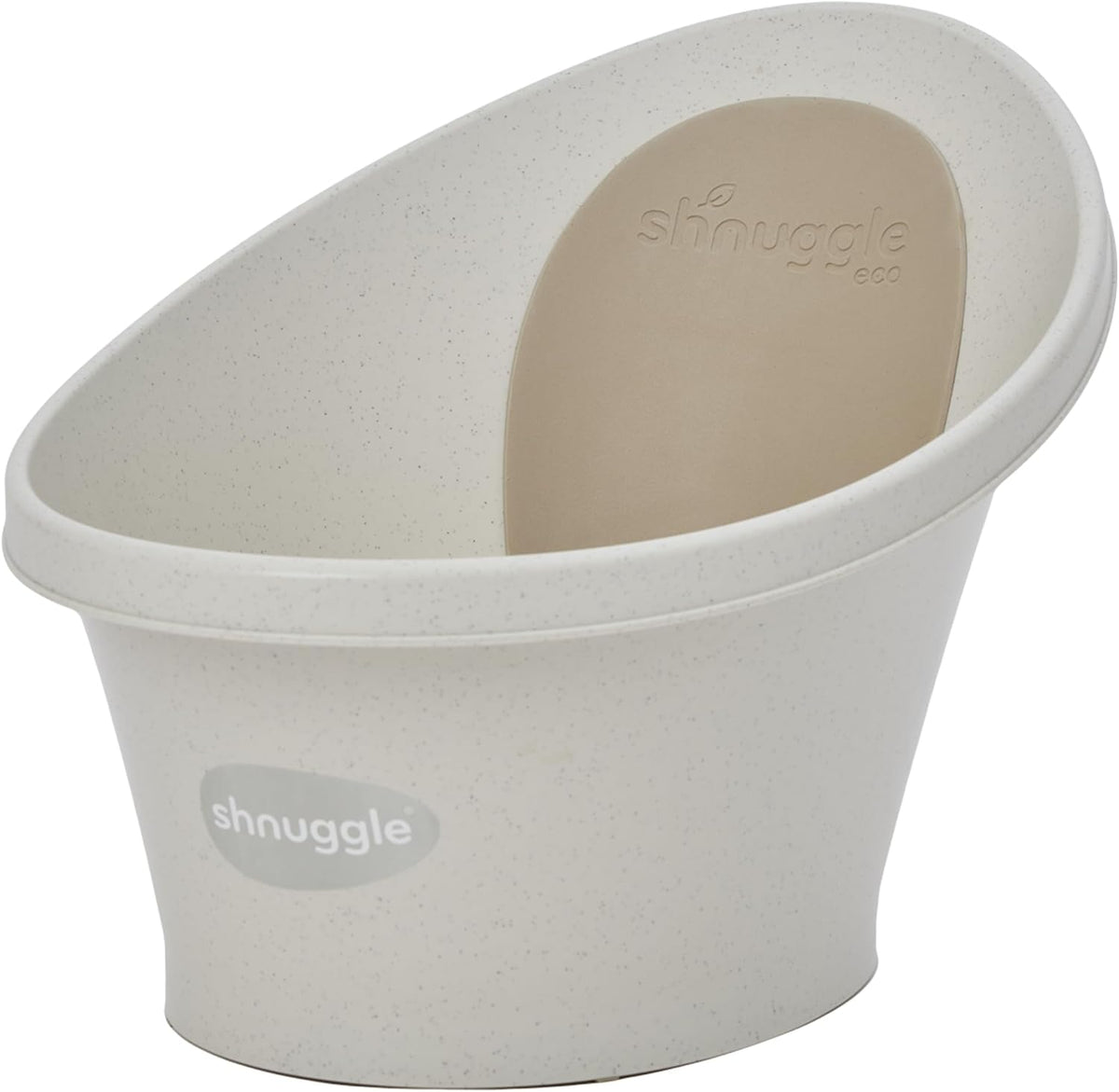 Shnuggle ECO Newborn Baby Bath Seat, Baby Bath Tub Made with 98% Recycled Material & Bum Bump Support, Compact Infant Bath, Sustainable Newborn Essentials & Baby Shower Gift