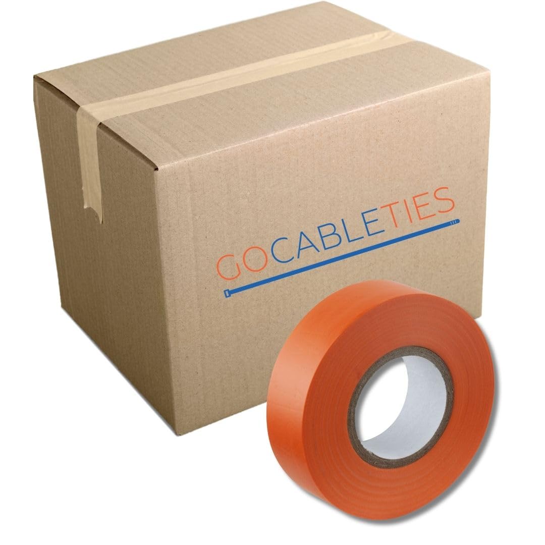 Gocableties Grey Electrical Tape, 19mm x 20m, Strong Self-Adhesive PVC Insulation Tape for Insulating, Repairing and Protecting Electrical Wires, 2 Rolls