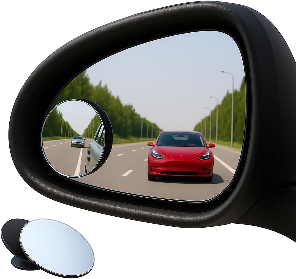 ARVO Blind Spot Mirrors for Cars, 2 Pack, 360° Adjustable HD Glass Convex