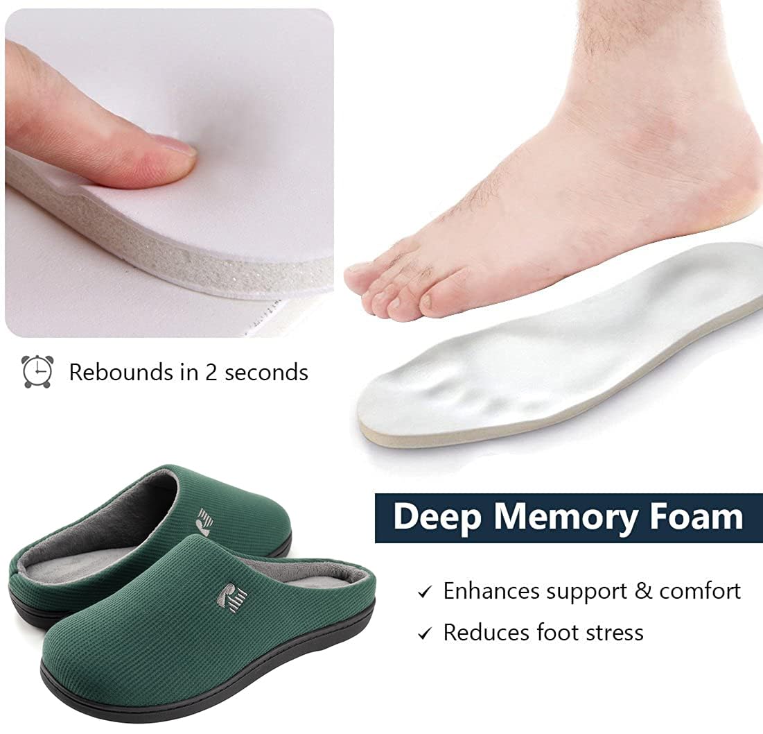 RockDove Men's Original Two-Tone Memory Foam Slipper