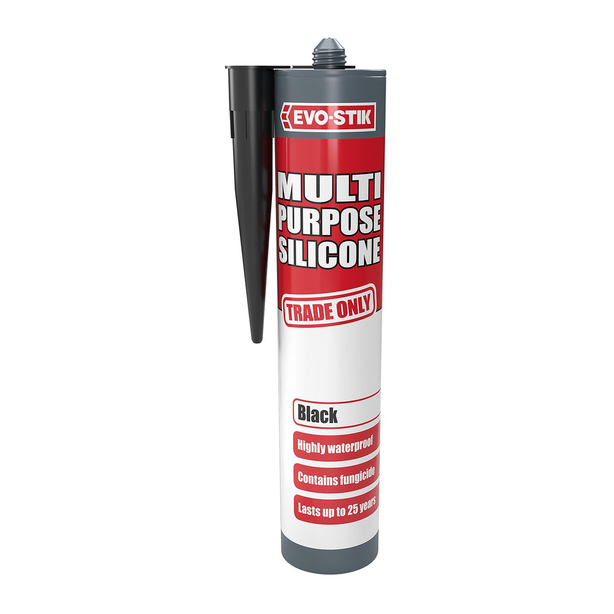 EVO-STIK Multipurpose Silicone Sealant Clear - Waterproof - Mould Resistant