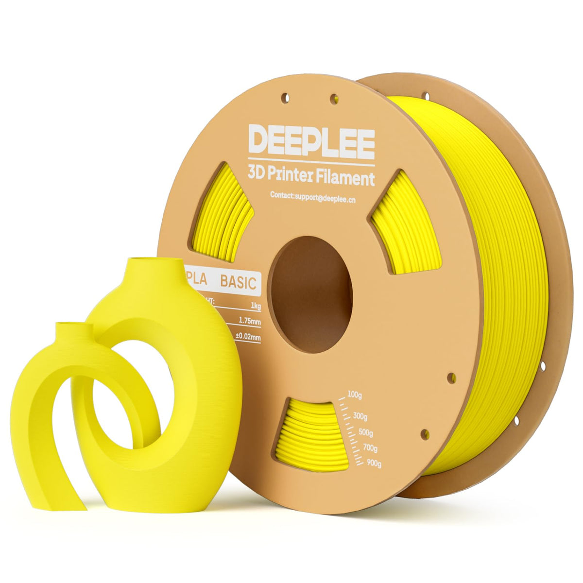 DEEPLEE PLA Filament 1.75mm, Basic 3D Filaments Beige 1kg