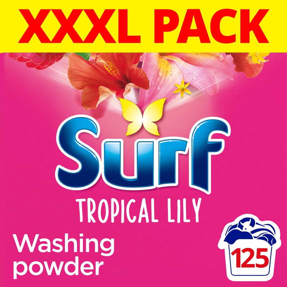 Surf Tropical Lily Detergent Washing Powder 125 Washes (6.25kg)