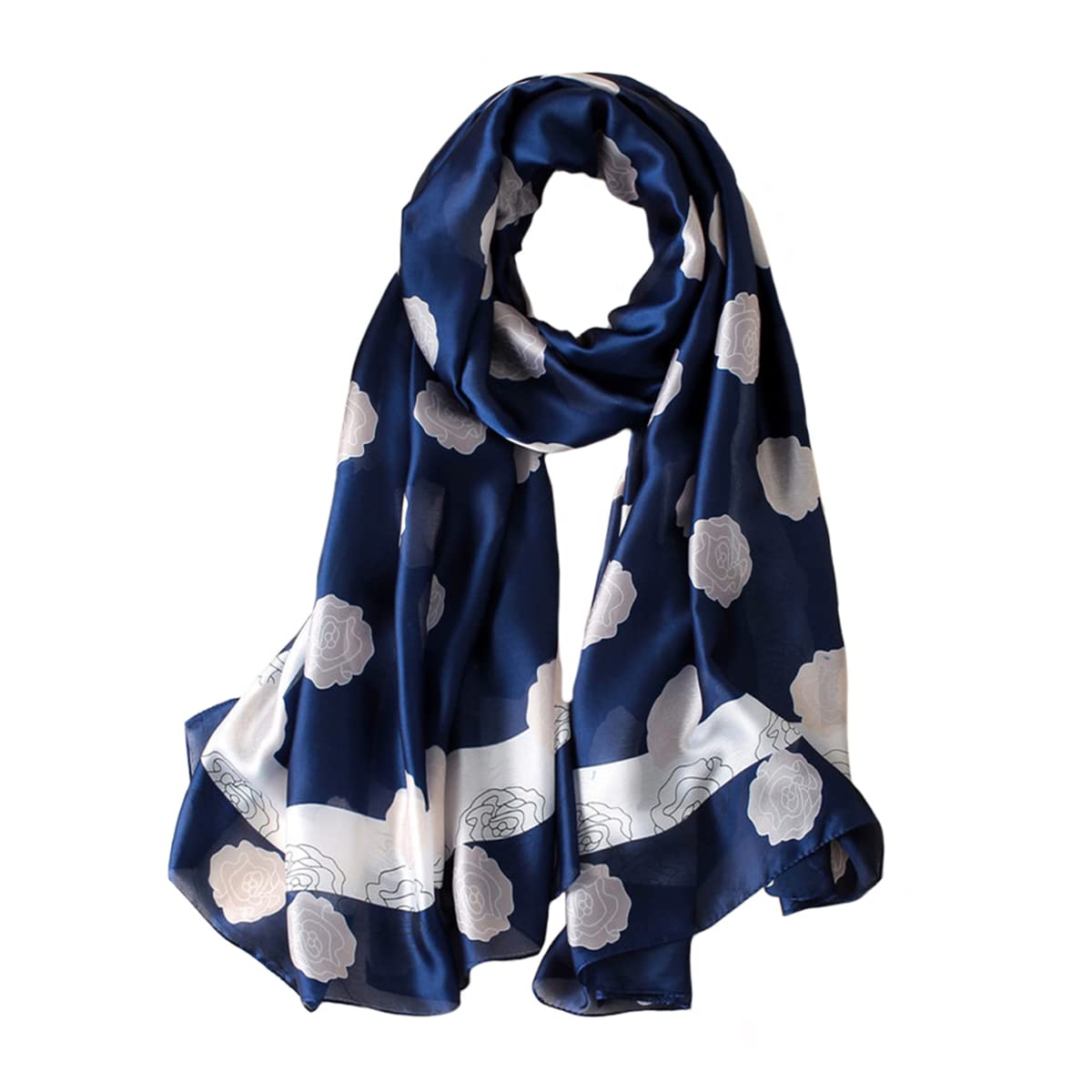 Trillion London® Silk Shawl Birthday Gifts for Women - Designer Silk Scarf