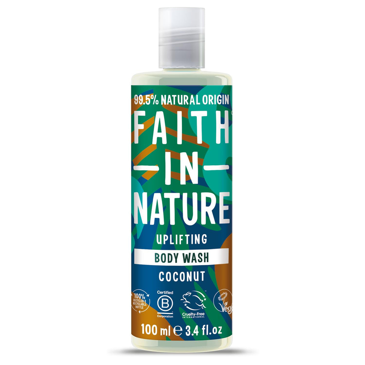 Faith In Nature Natural Fragrance Free Body Wash, Sensitive, Vegan and Cruelty Free, No SLS or Parabens, 400 ml