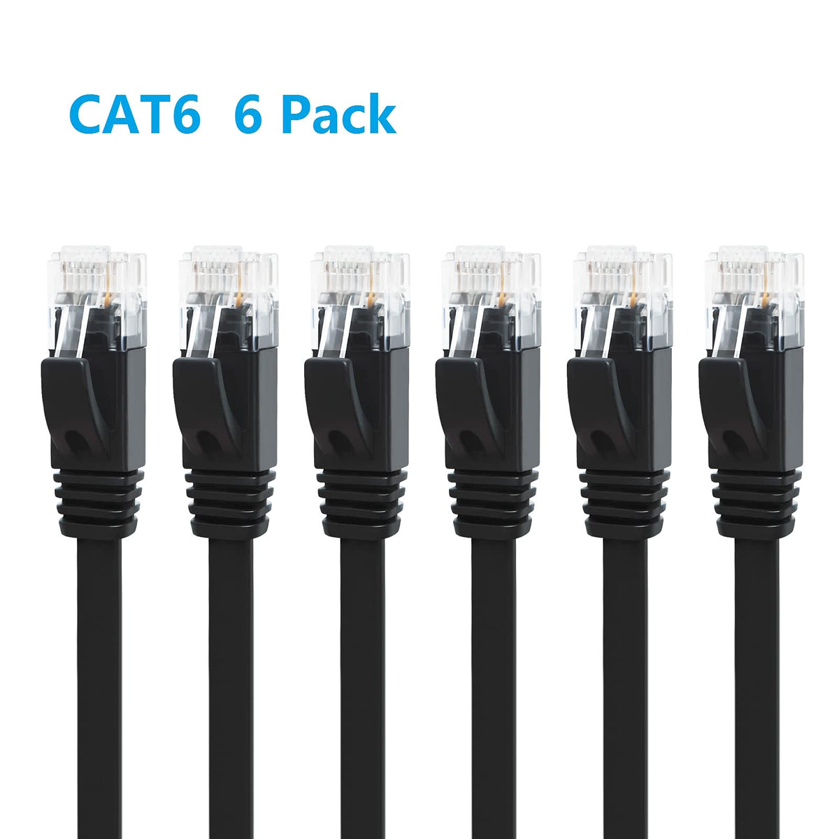 Yauhody Ethernet Cable 6m, 1Gbp/s Gigabit Internet Cable Cat 6 6m, White