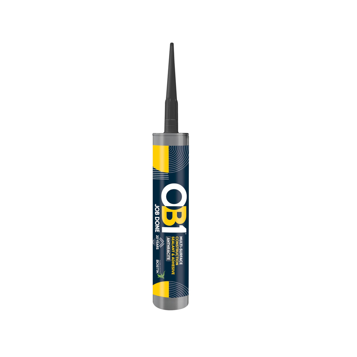 OB1 Clear Multi-Surface Construction Sealant & Adhesive, 290ml 2in1 formula