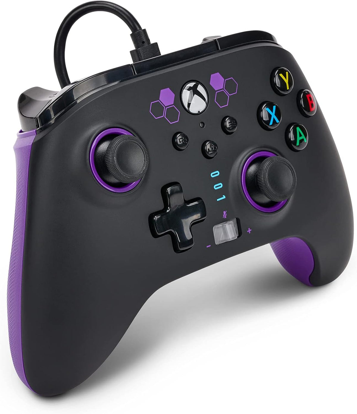PowerA Enhanced Wired Controller for Xbox Series X|S, Wired Video Game Controller, Gamepad for Xbox X and S, Officially Licenced by Xbox, 2 Years Manufacturer Warranty - Purple Hex