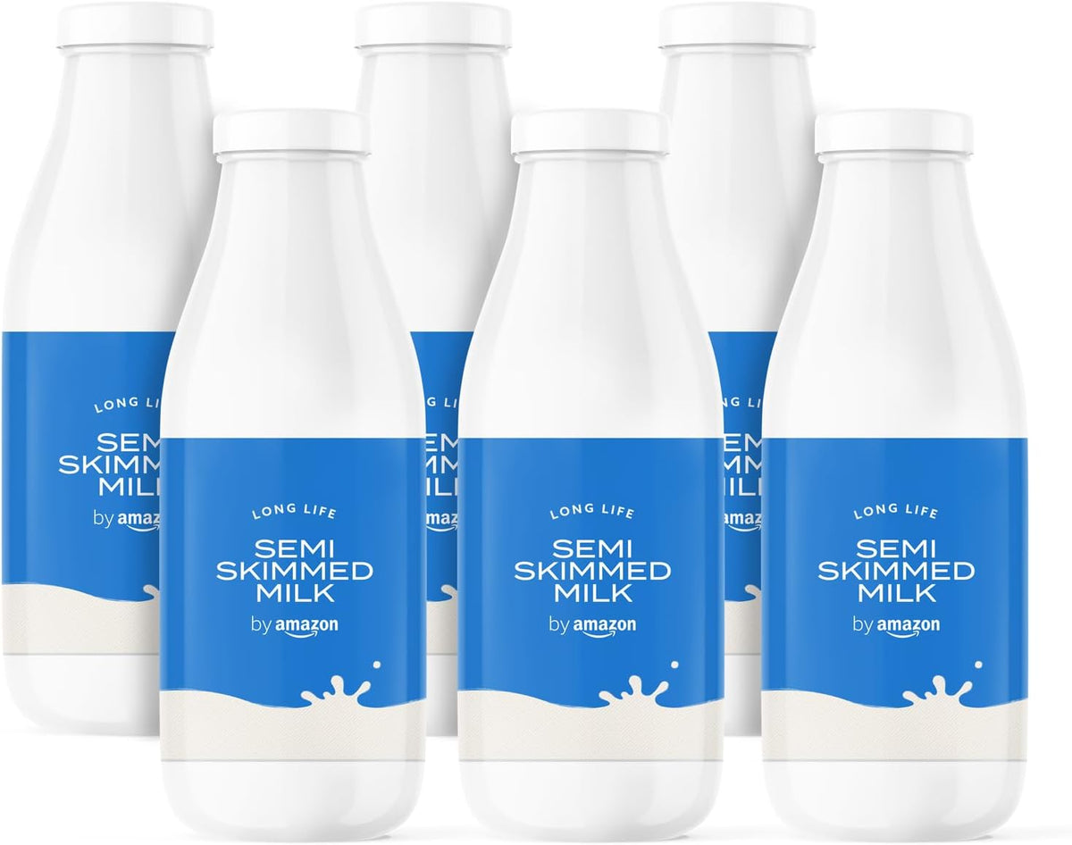 by Amazon Semi Skimmed Milk, 6x1L