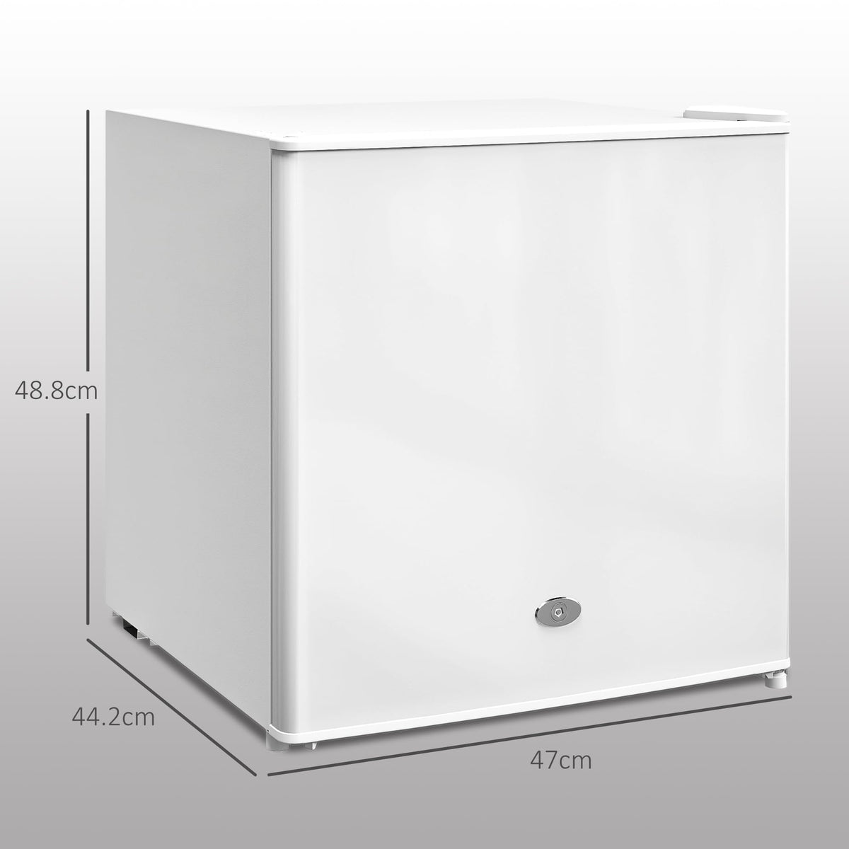 HOMCOM Tabletop Mini Freezer, 35L Capacity, Reversible Door, Silver Tone