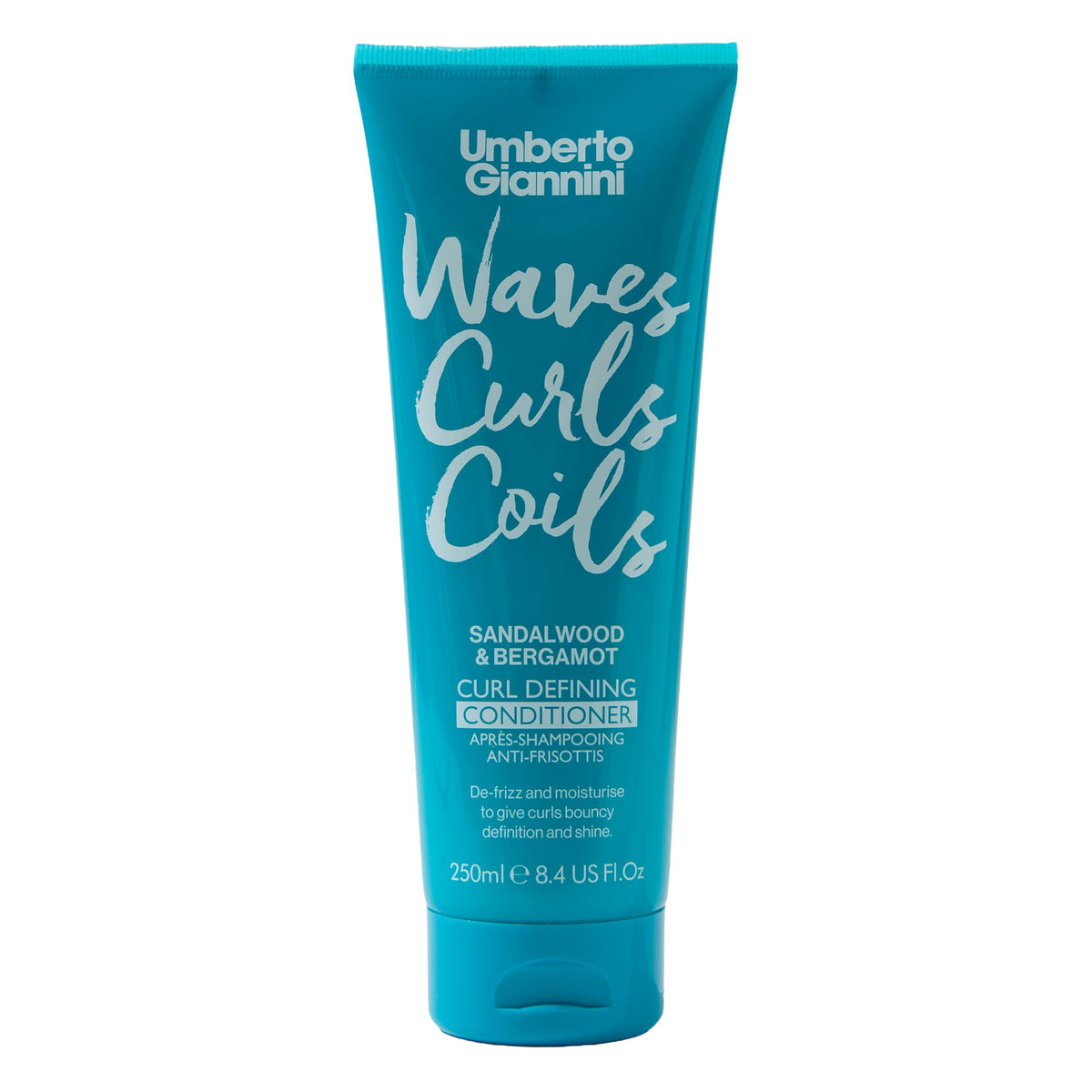 Umberto Giannini Curl Jelly Scrunching Jelly & Creme De Curl Control Cream Duo for Curly or Wavy Hair, Vegan & Cruelty Free, 2 Pack
