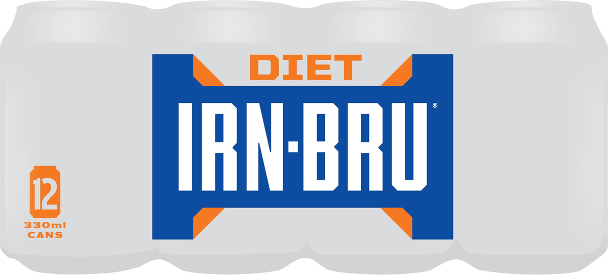 IRN-BRU Carbonated Soft Drink, 24 Pack, 330ml Cans