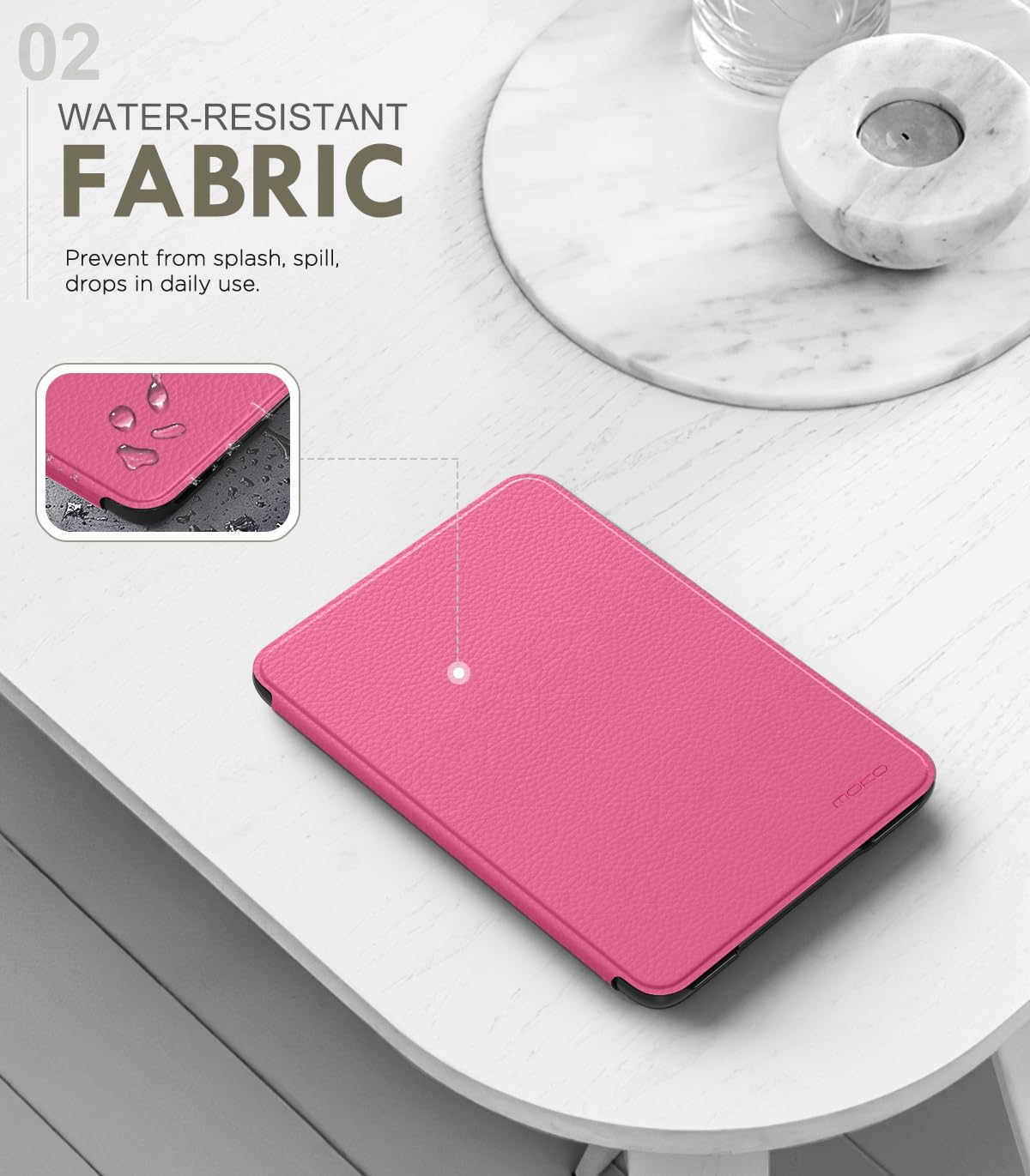 MoKo Case for 6" Amazon Kindle Basic 11th Gen 2024/2022, Matcha