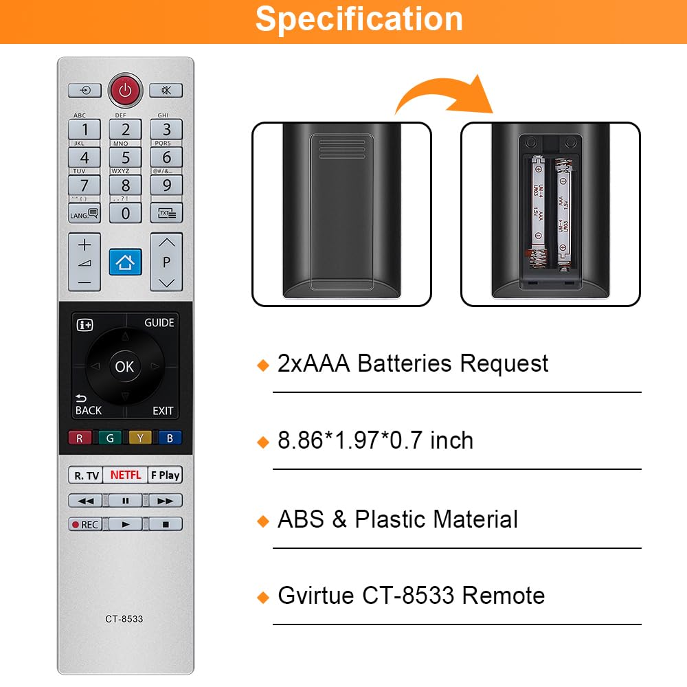 for-LG-Magic-Remote, Gvirtue Solar Voice Remote Control for-LG-Smart TV