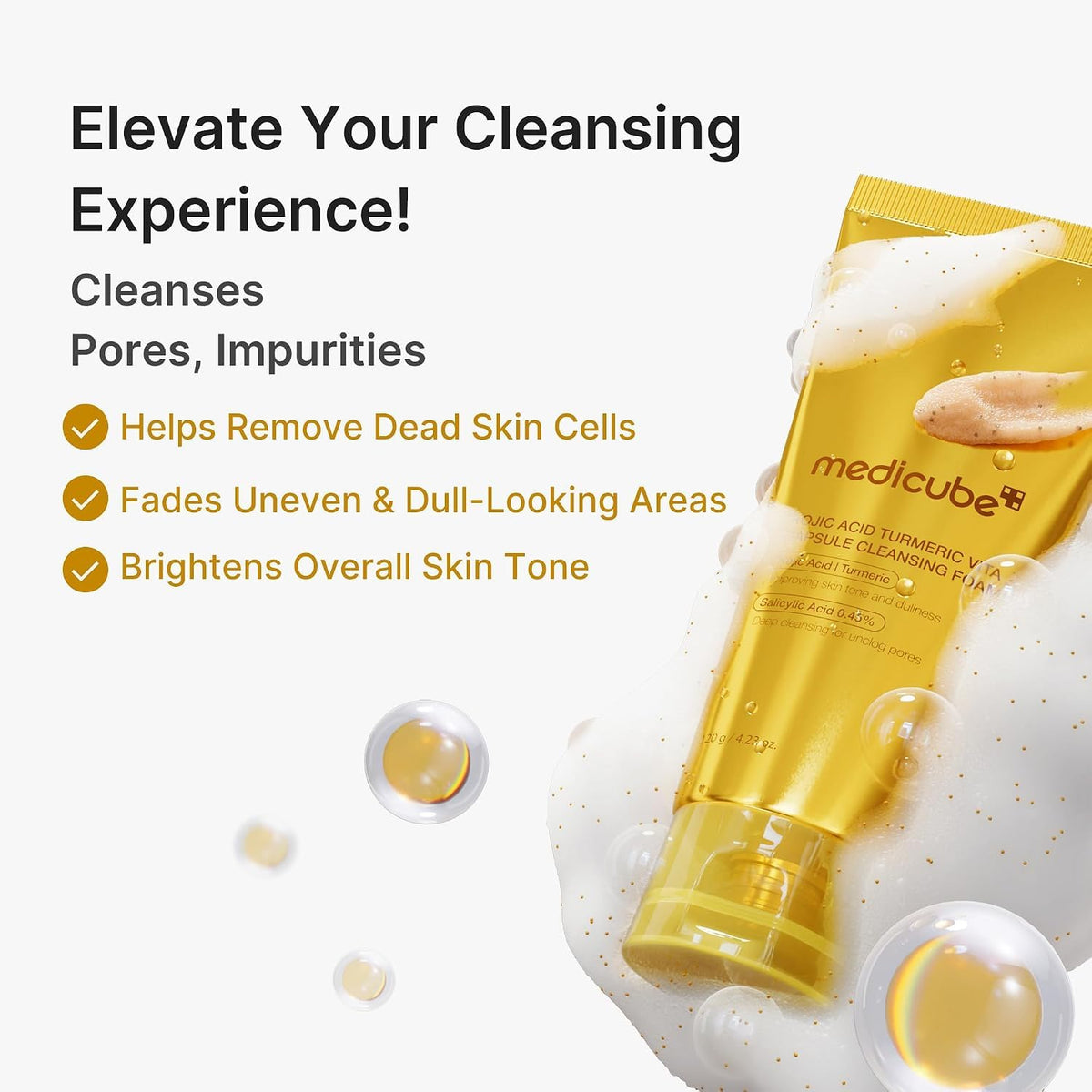 medicube Facial Cleanser Zero Foam Cleanser for Pore & Excess Oil Care