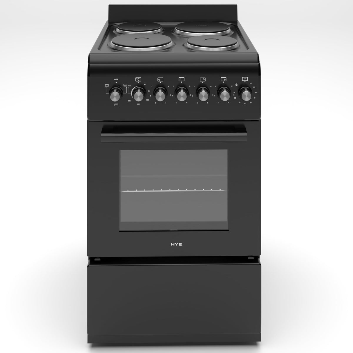 HYE 50cm Freestanding Cooker - Electric Cooker with Kitchen Stove, white