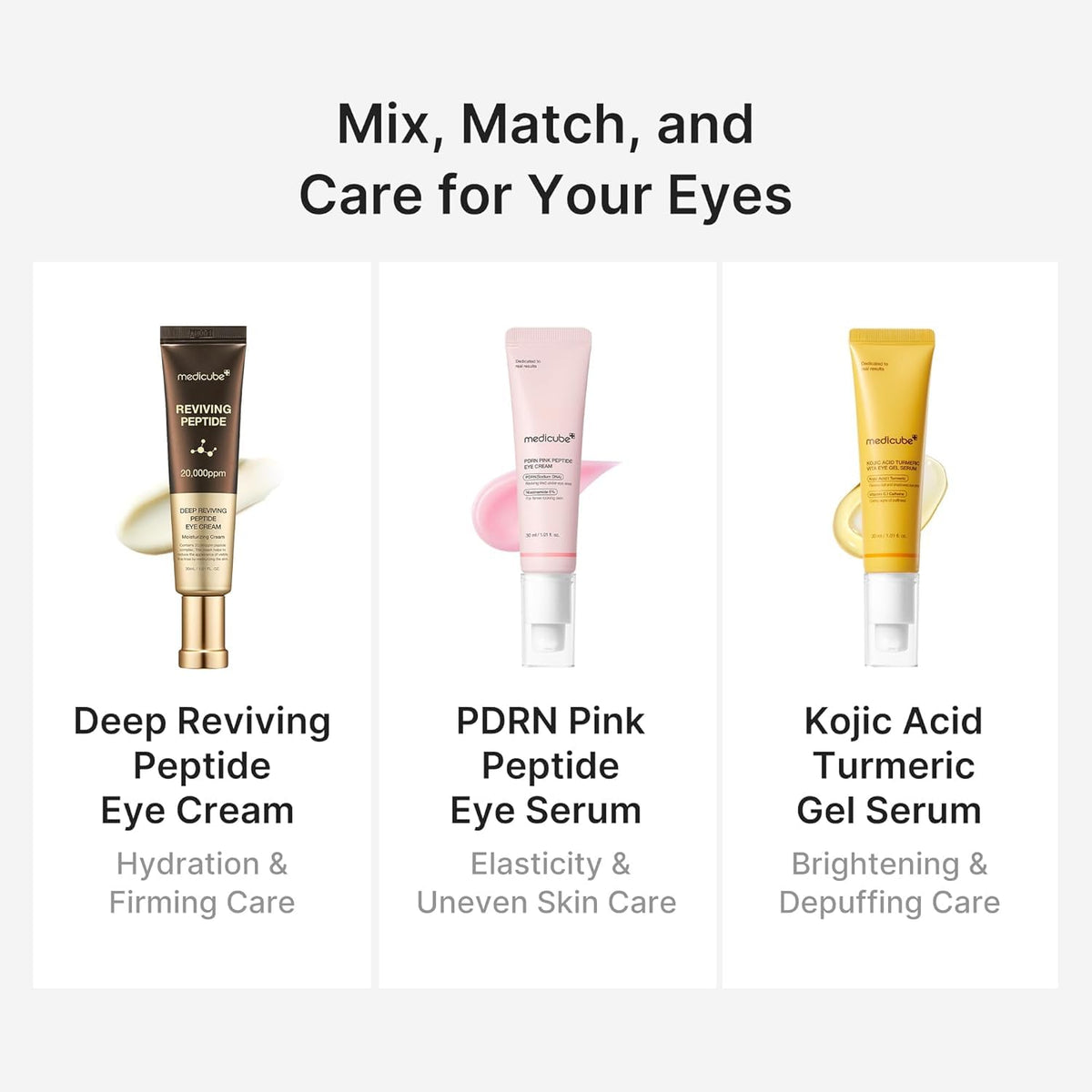 medicube Eye Cream with Deep Reviving Peptide for Fine Lines Care