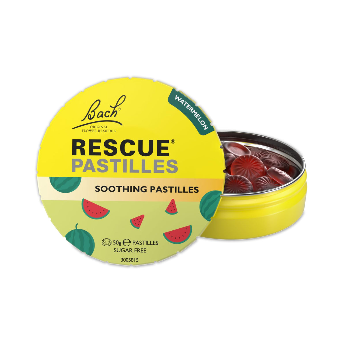Rescue Remedy Pastilles | Orange & Elderflower Flavoured | Daily Support for Stressful Moments | Bach Original Flower Essences | Chewable Pastilles | 50g Travel Tin